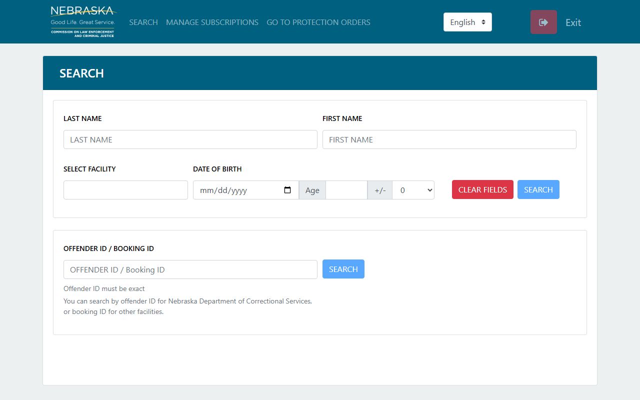 Pawnee County inmate records NEVCAP notification search
